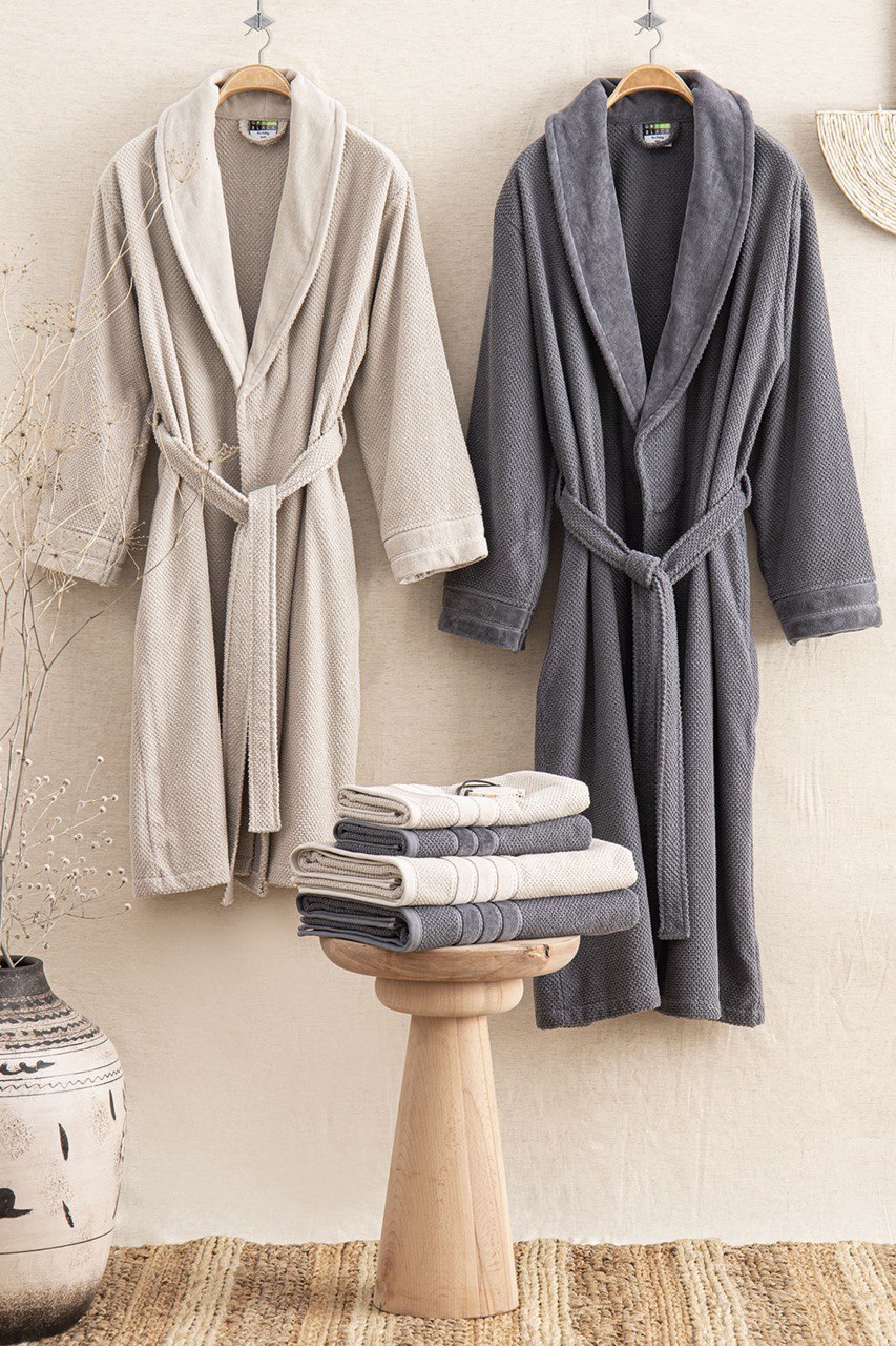Ecotextile meeste hommikumantlid 100% puuvillast