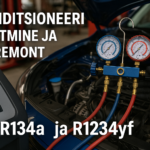 Konditsioneeri täitmine R134a ja r1234jf