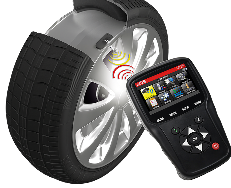 Проверка и программирование датчика давления в шинах TPMS