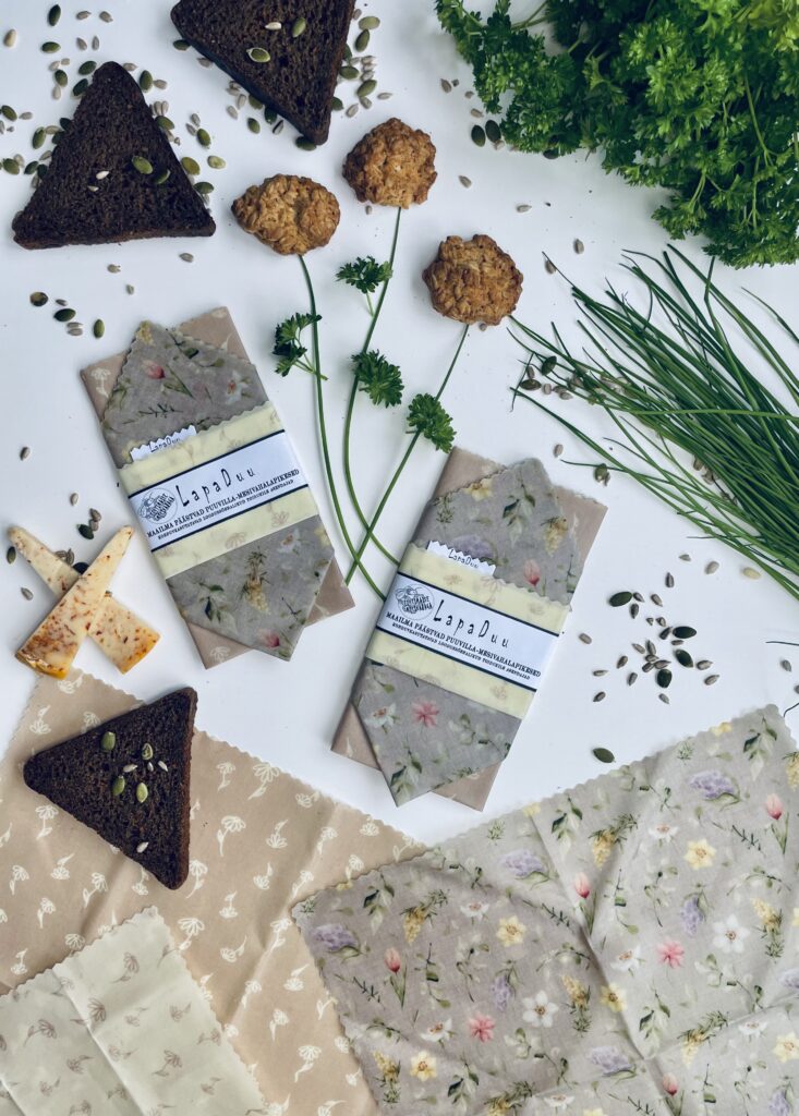 Reusable beeswax wrap – a natural alternative to plastic wrap
