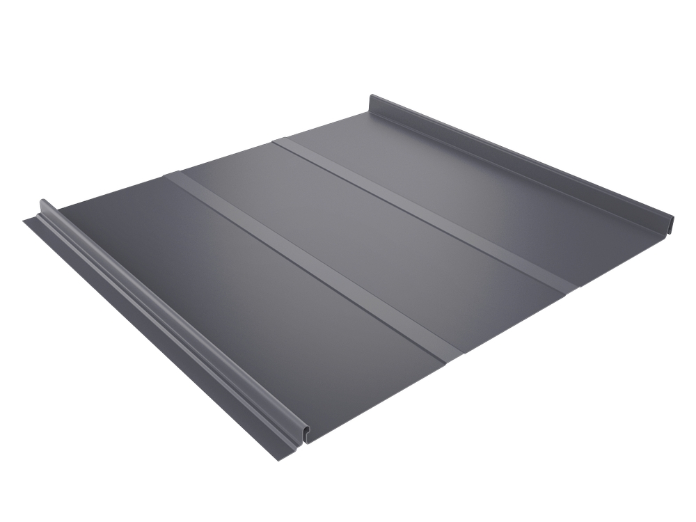 Klassikprofiil 480mm. Matt PUR 0.60mm RAL7016 tumehall või RR32 tumepruun