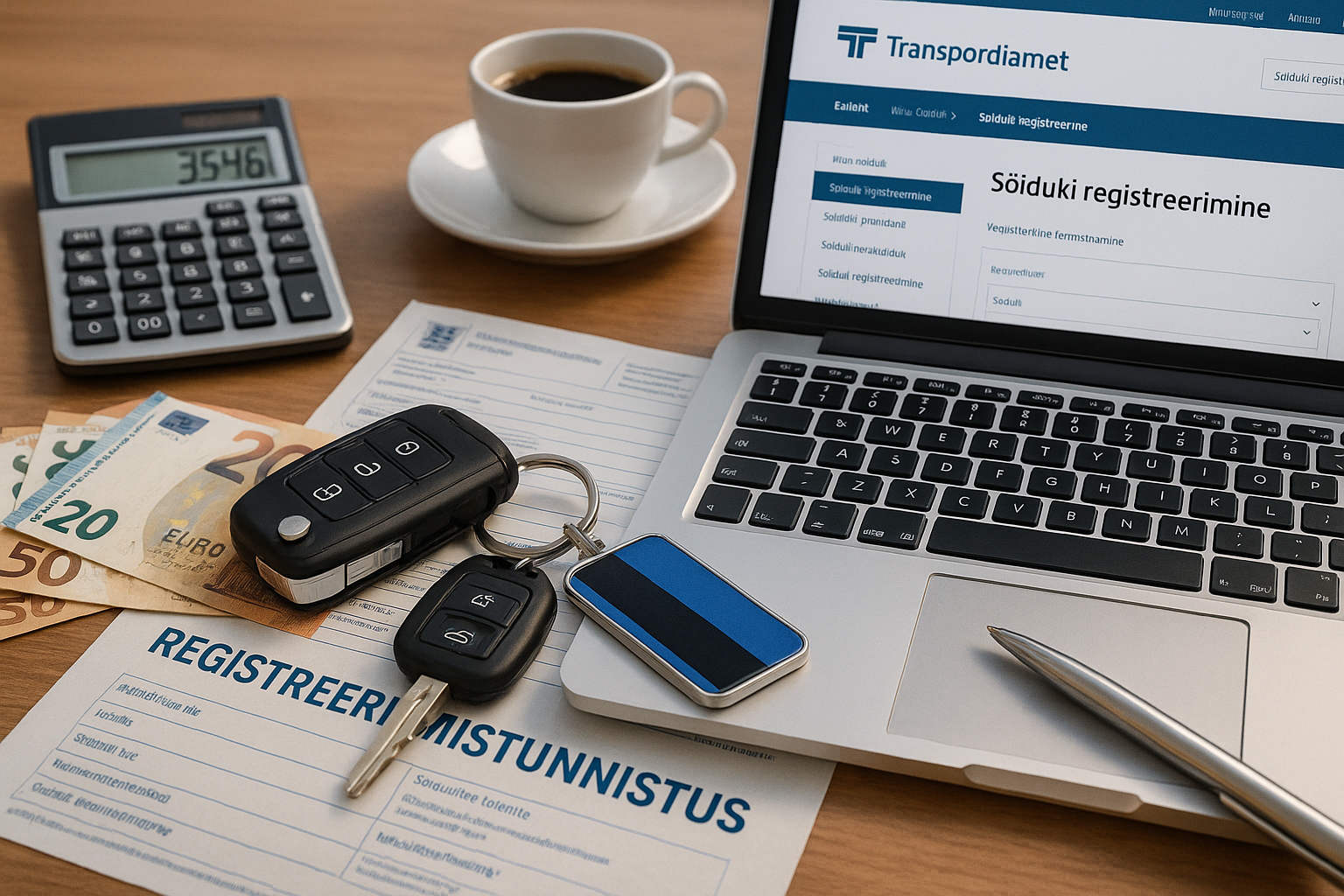 Uus sõidukimaksu ja registreerimistasu süsteem Eestis 2025. aastal