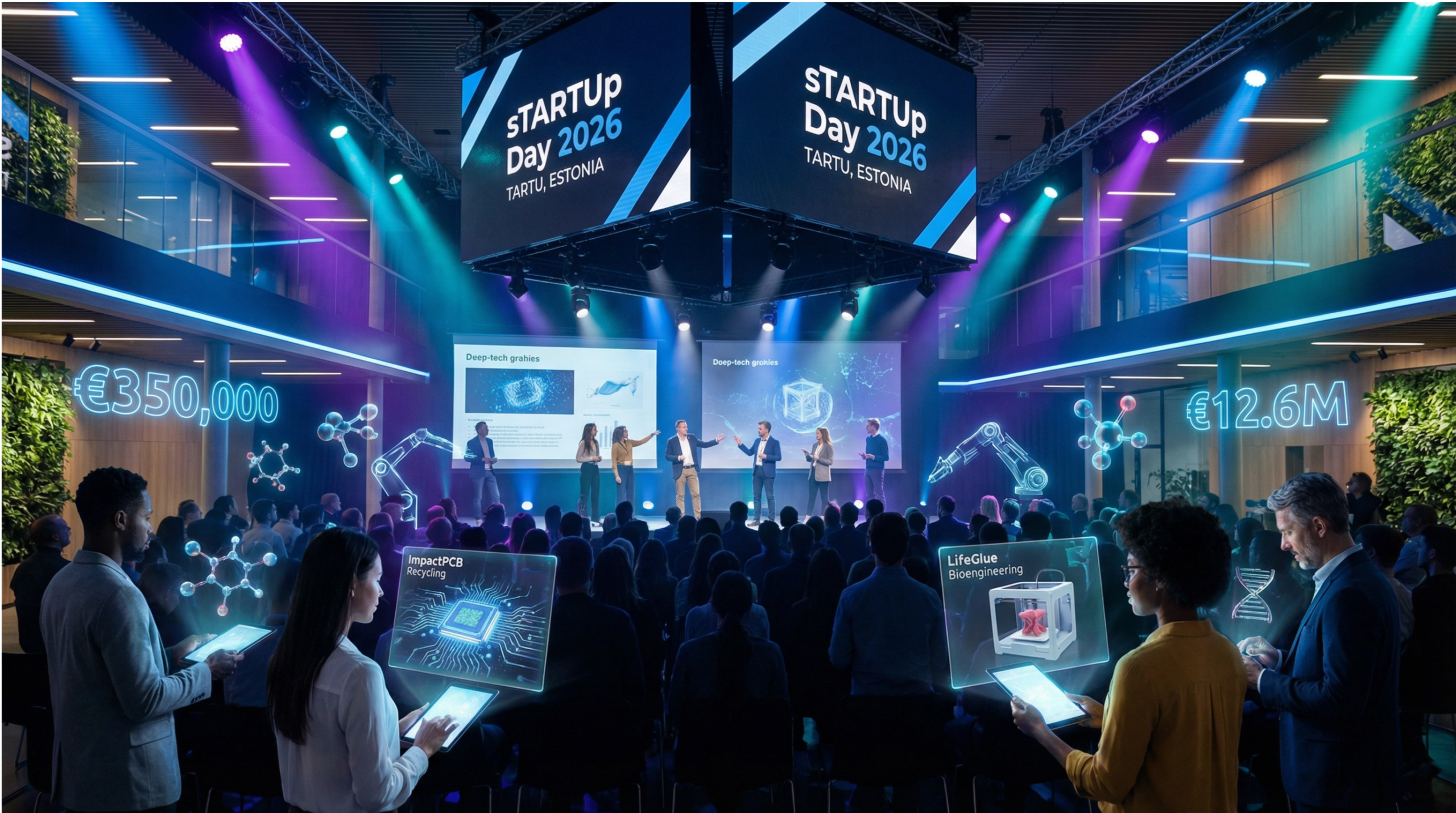 sTARTUp Day 2026: Eesti DeepTech-sektorisse voolab 350 000 eurot ja riiklik 12,6 miljoni eurone kasvumootor