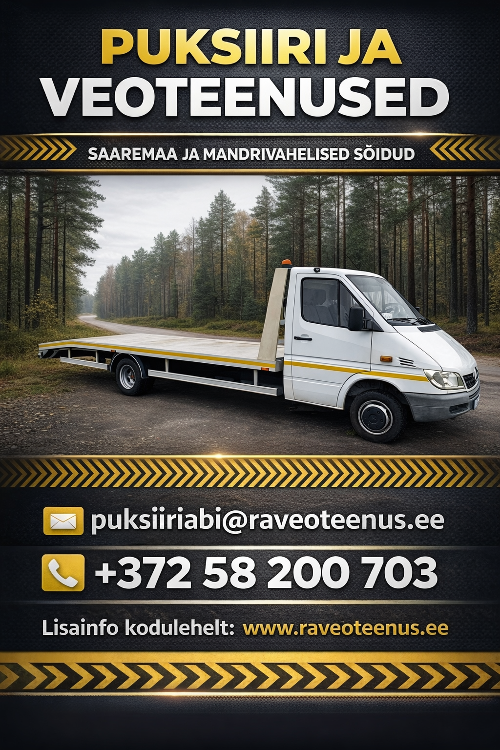 Puksiiriabi ja veoteenused, Saaremaa ja mandrivahelised sõidud