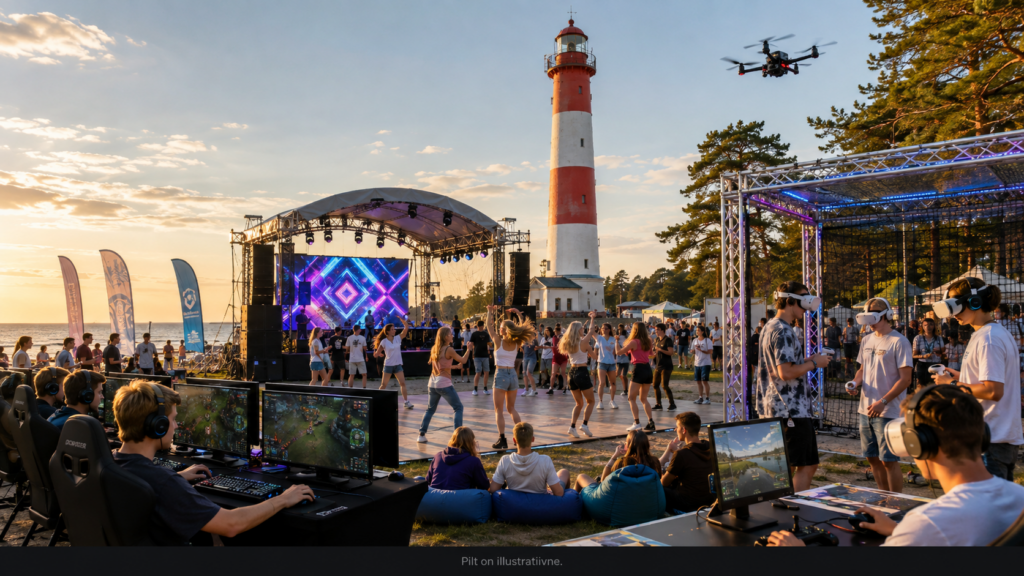 Narva-Jõesuu tuletorni juures toimub tasuta e-spordi-, VR- ja tantsufestival