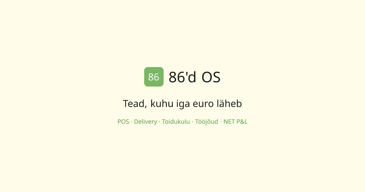 86d Consulting OÜ